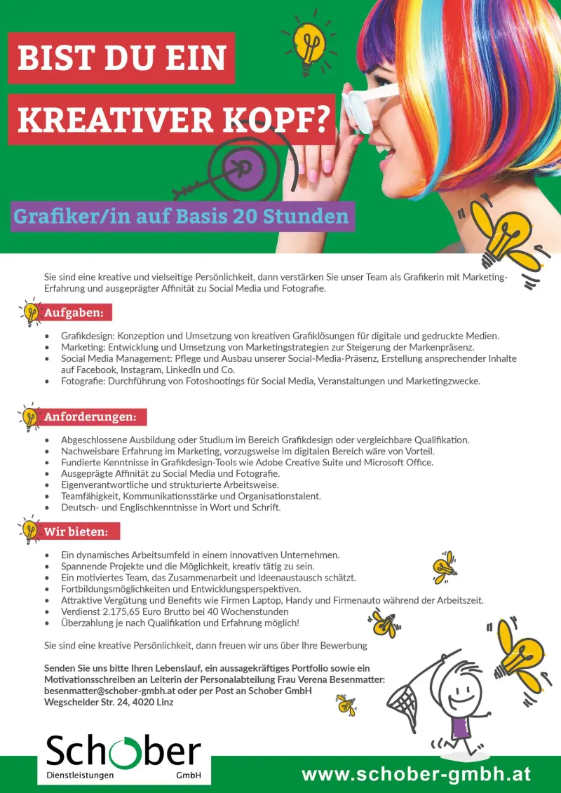 Bewerbung Grafiker/in