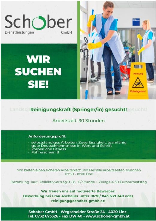 Bürokauffrau Gebäudereinigung